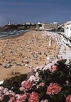 La Grande Plage au centre de Biarritz
