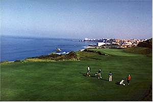 Le Golf d'Ilbarritz avec vue sur Biarritz